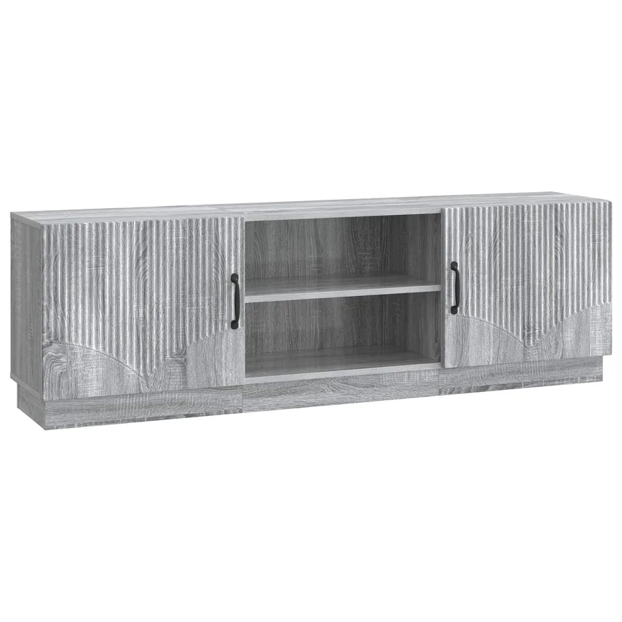Meuble TV Sonoma gris 150 x 31 x 47 cm Bois d'ingénierie - 2