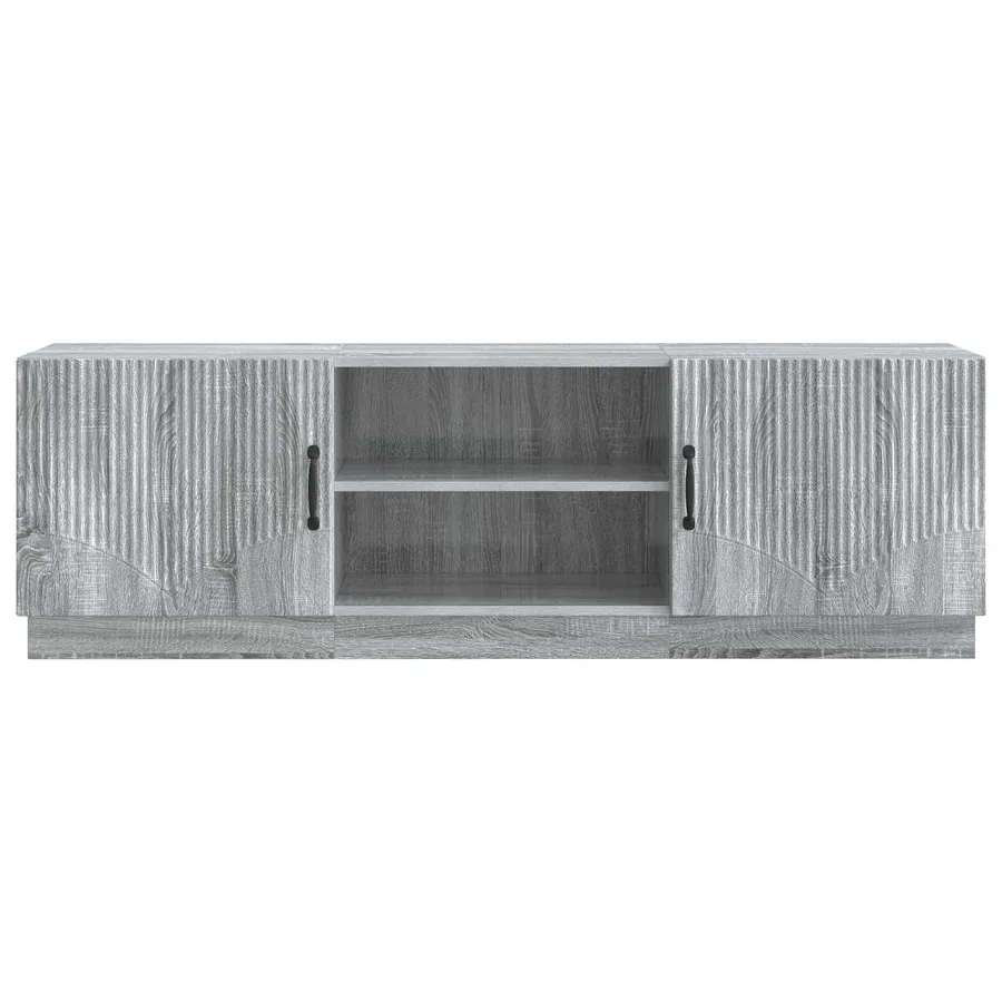 Meuble TV Sonoma gris 150 x 31 x 47 cm Bois d'ingénierie - 6