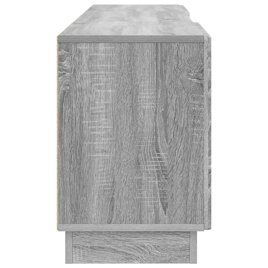 Meuble TV Sonoma gris 150 x 31 x 47 cm Bois d'ingénierie - 7