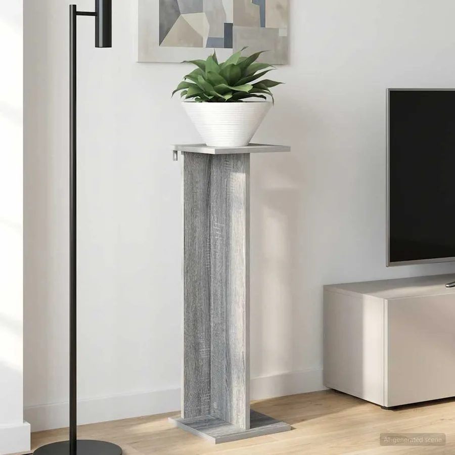 Support de Plante Gris Sonoma 25 x 25,5 x 80,5 cm - 4