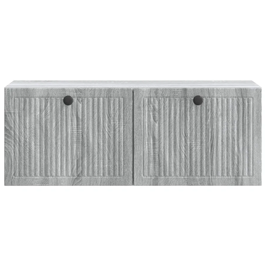 Meuble TV mural Sonoma gris 78,5 x 31 x 30 cm Bois d'ingénierie - 6