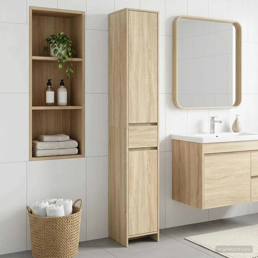 Armoire de salle de bain Chêne Sonoma 30 x 33 x 190 cm