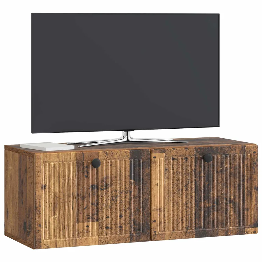 Meuble TV mural Bois ancien 78,5 x 31 x 30 cm Bois d'ingénierie - 3