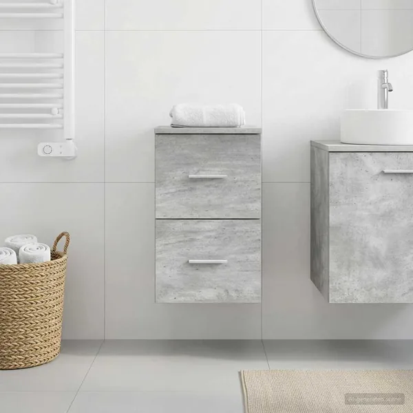 Meuble de Salle de Bain In-between Gris béton 30 x 44,5 x 50 cm