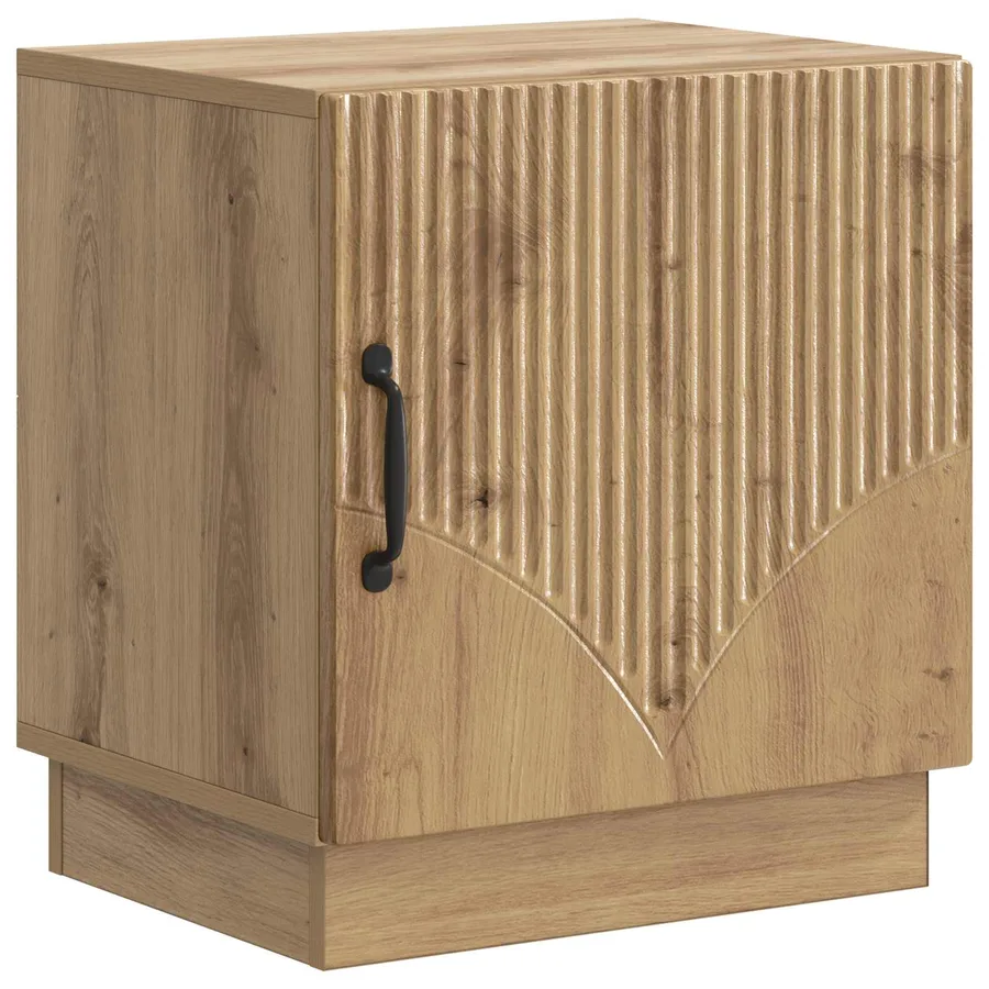 Table de chevet Chêne artisanal 43 x 34,5 x 47 cm - 2