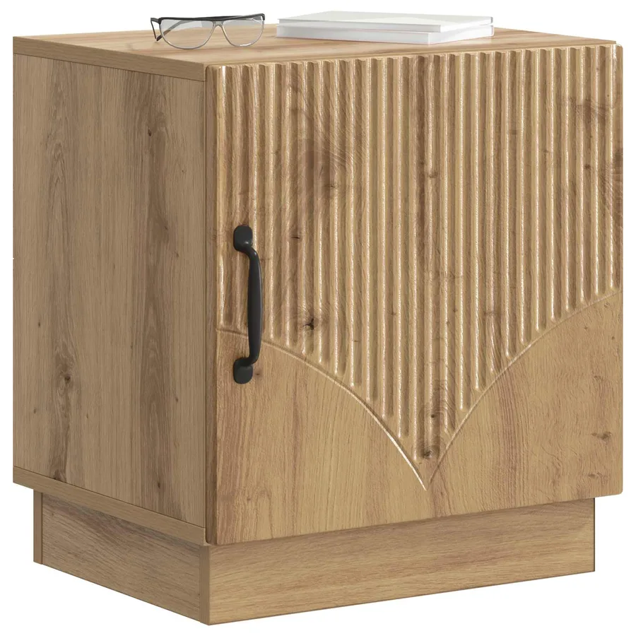 Table de chevet Chêne artisanal 43 x 34,5 x 47 cm - 3
