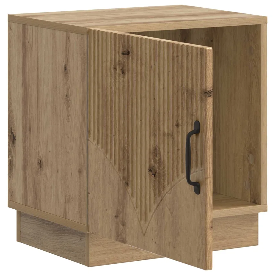 Table de chevet Chêne artisanal 43 x 34,5 x 47 cm - 4