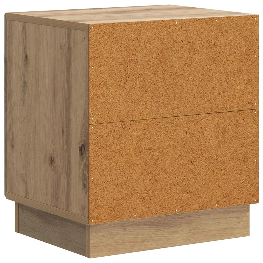 Table de chevet Chêne artisanal 43 x 34,5 x 47 cm - 7