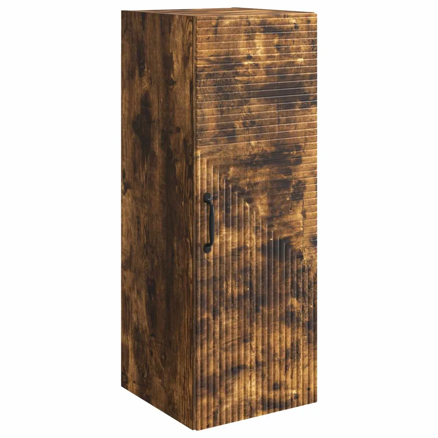Armoire Murale Chêne fumé 33 x 34,5 x 90 cm Bois d'ingénierie - 2