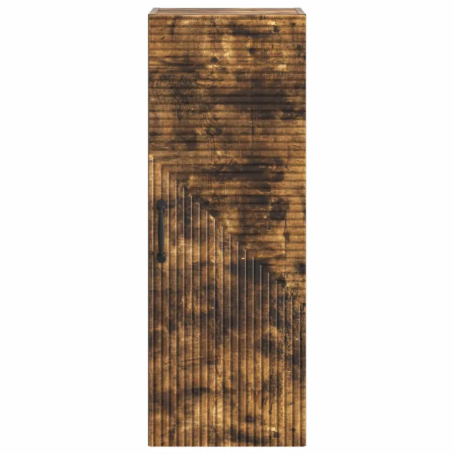 Armoire Murale Chêne fumé 33 x 34,5 x 90 cm Bois d'ingénierie - 4
