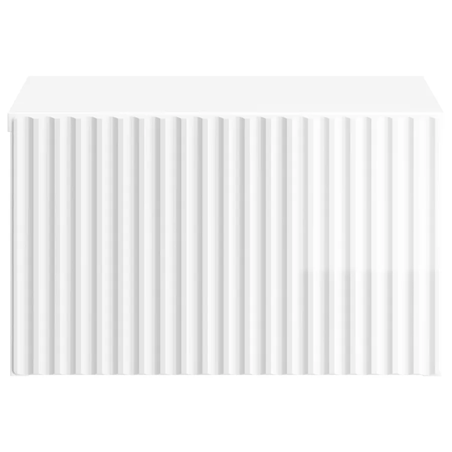 Cabinet de chevet mural 2 pcs Blanc brillant 33 x 34,5 x 20 cm - 7