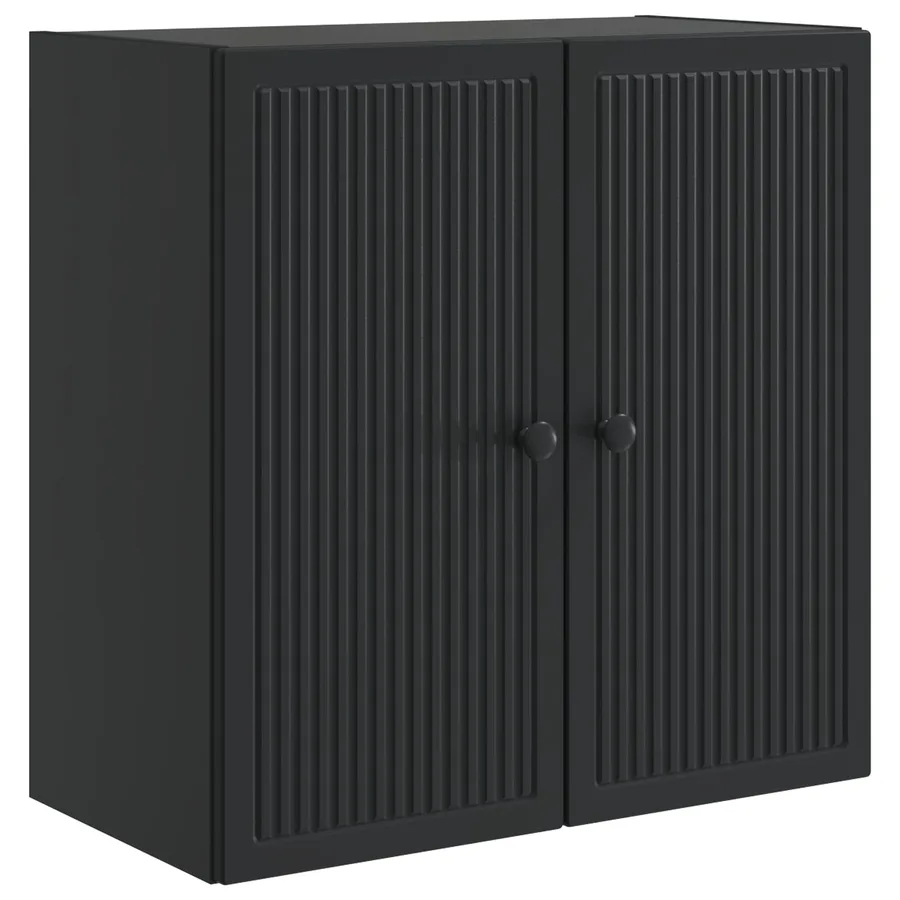 Armoire Murale Noir 59 x 31 x 60 cm Bois d'ingénierie - 2