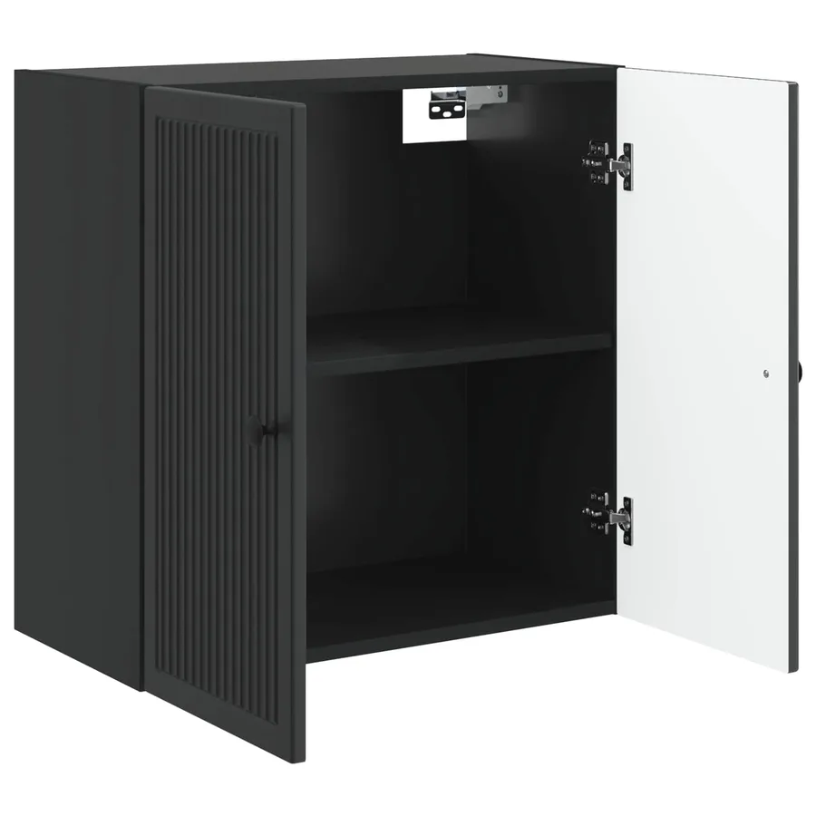 Armoire Murale Noir 59 x 31 x 60 cm Bois d'ingénierie - 3