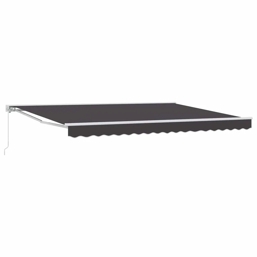 Auvent rétractable manuel Anthracite 5 x 3 m - 2
