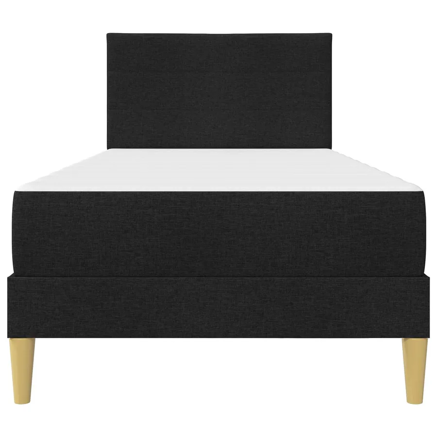 Cadre de lit Noir 90 x 190 cm Polyester - 6
