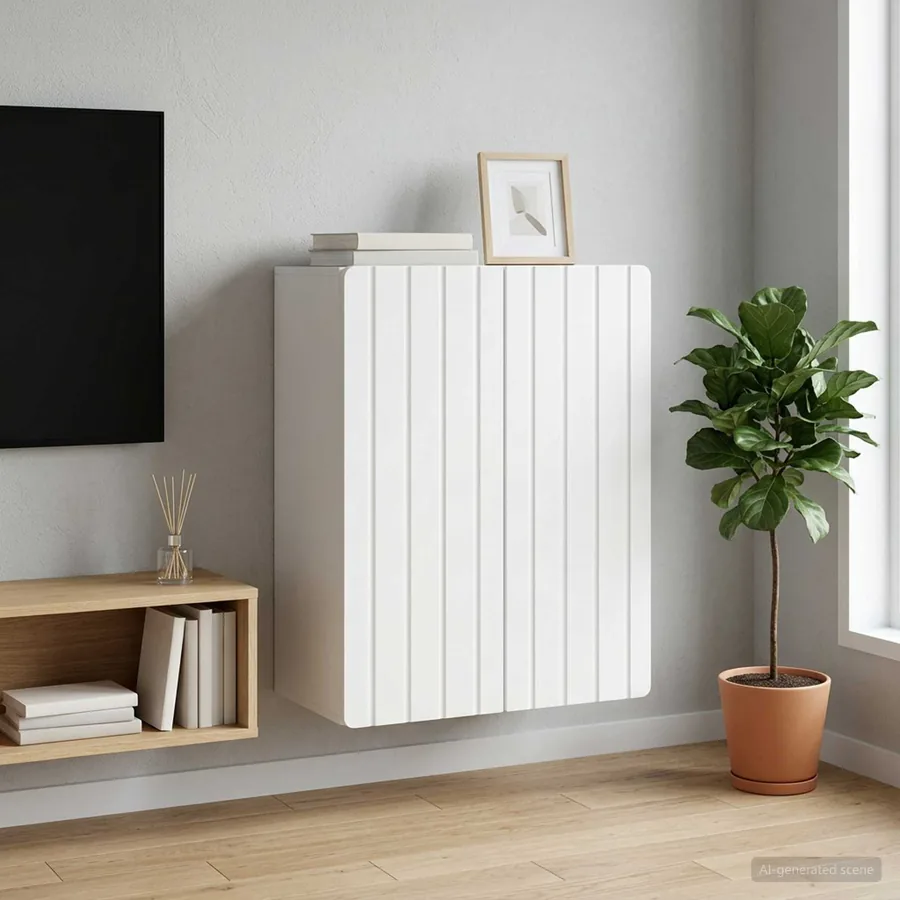 Armoire Murale Blanc 59 x 31 x 64 cm Bois d'ingénierie