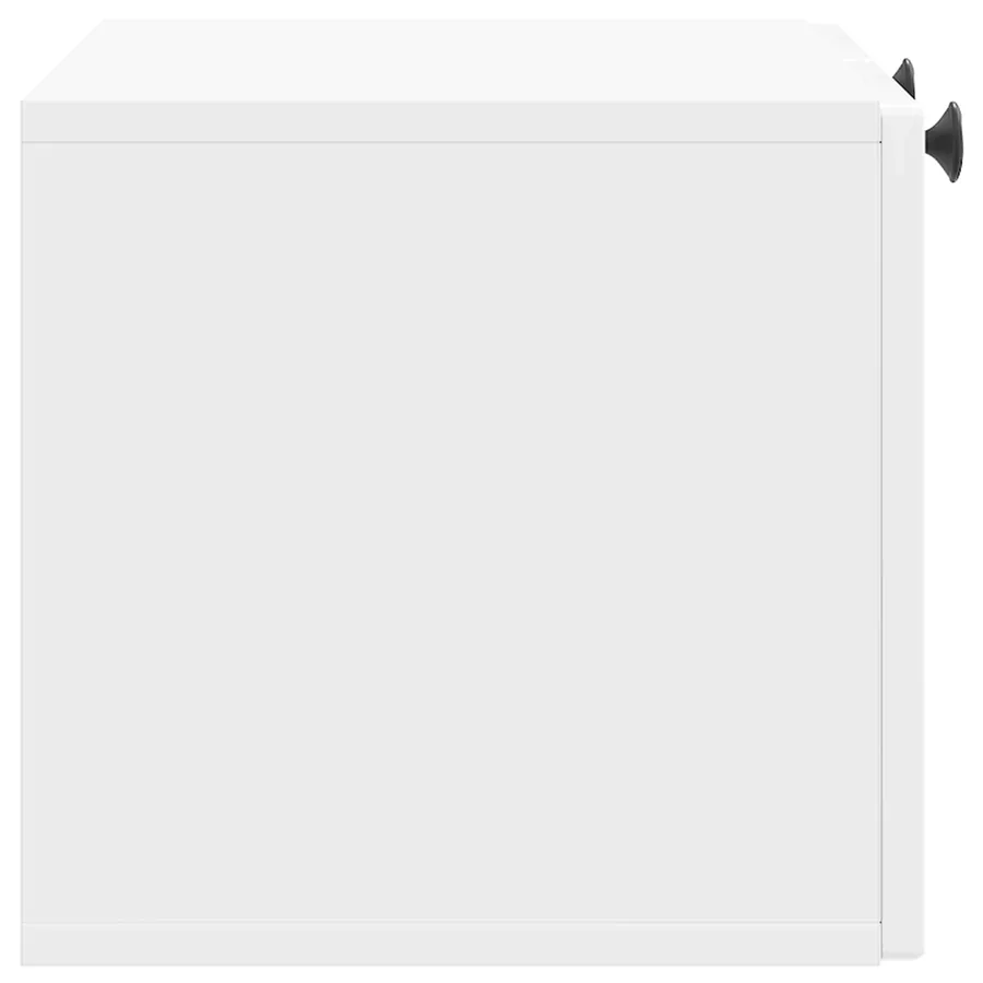 Meuble TV mural Montage mural Blanc brillant 59,5 x 31 x 30 cm - 7