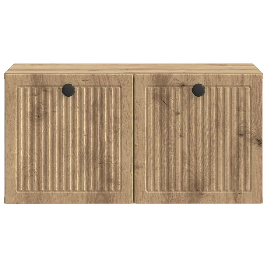 Meuble TV mural 59,5 x 31 x 30 cm Chêne artisanal - 6