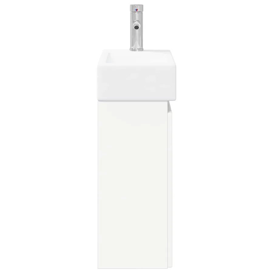 Meuble de salle de bain avec robinet Blanc 45,5 x 25,5 x 84 cm - 6