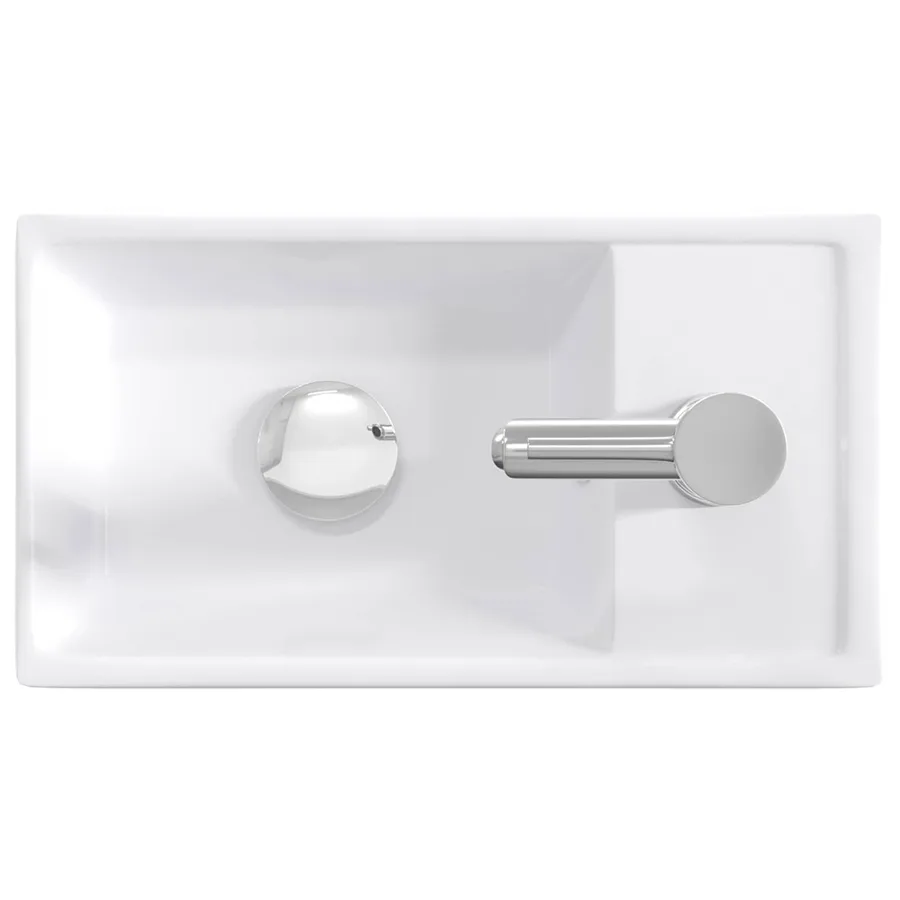 Lavabo de salle de bains Chrome 40,5 x 22,5 x 11,5 cm métal - 7