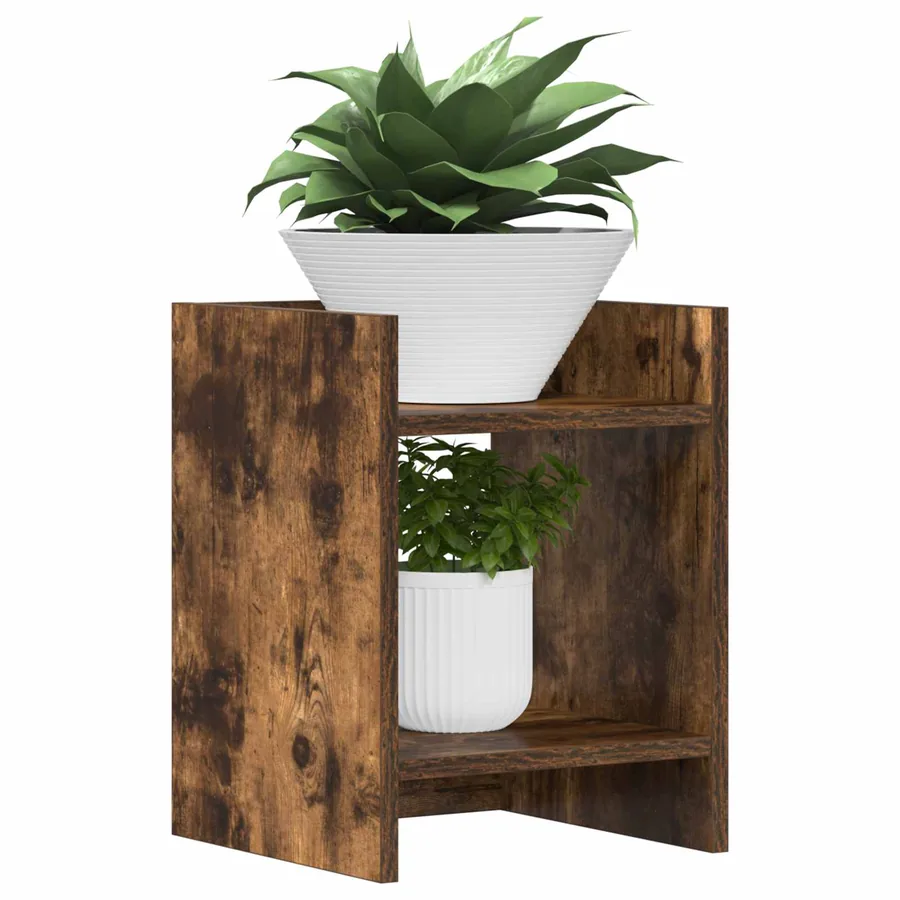 Support de Plante 2 pc Chêne Fumé 30 x 30 x 40 cm - 3