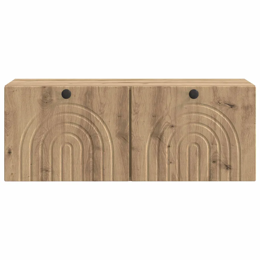 Meuble TV mural 78,5 x 31 x 30 cm Chêne artisanal - 6