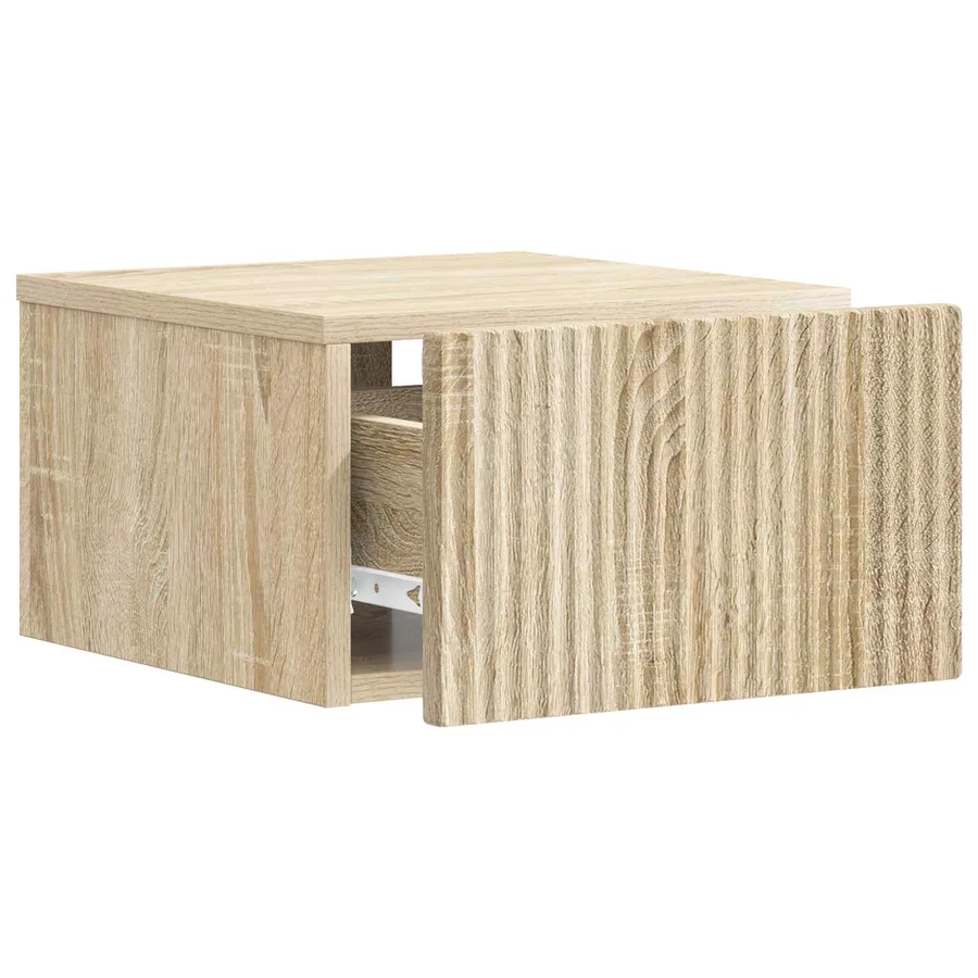 Cabinet de chevet mural Chêne Sonoma 33 x 34,5 x 20 cm - 4