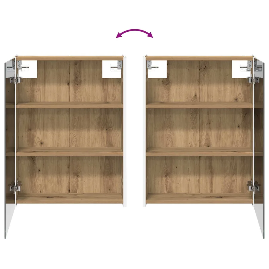 Ensemble de mobilier de salle de bain 4 pc Chêne artisanal - 11