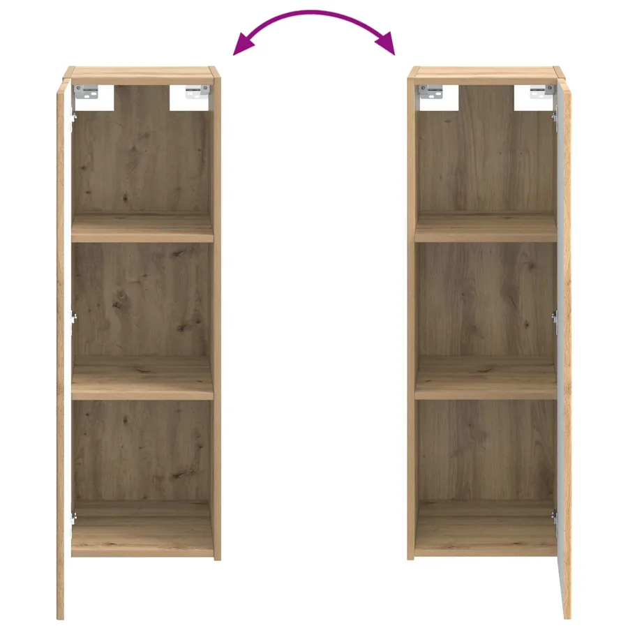 Ensemble de mobilier de salle de bain 4 pc Chêne artisanal - 8