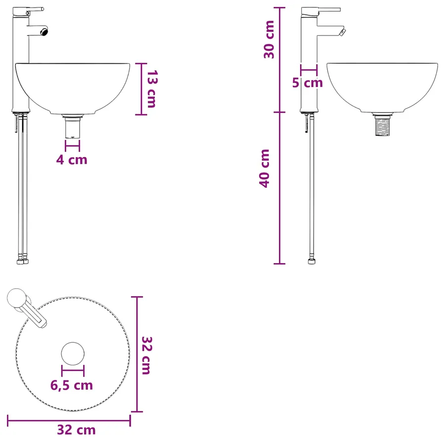 Ensemble de mobilier de salle de bain 2 pcs Blanc - 11