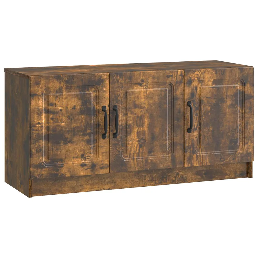 Meuble TV Chêne fumé 99 x 34,5 x 47 cm Bois d'ingénierie - 2