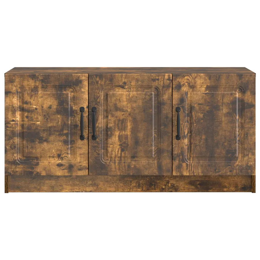 Meuble TV Chêne fumé 99 x 34,5 x 47 cm Bois d'ingénierie - 6