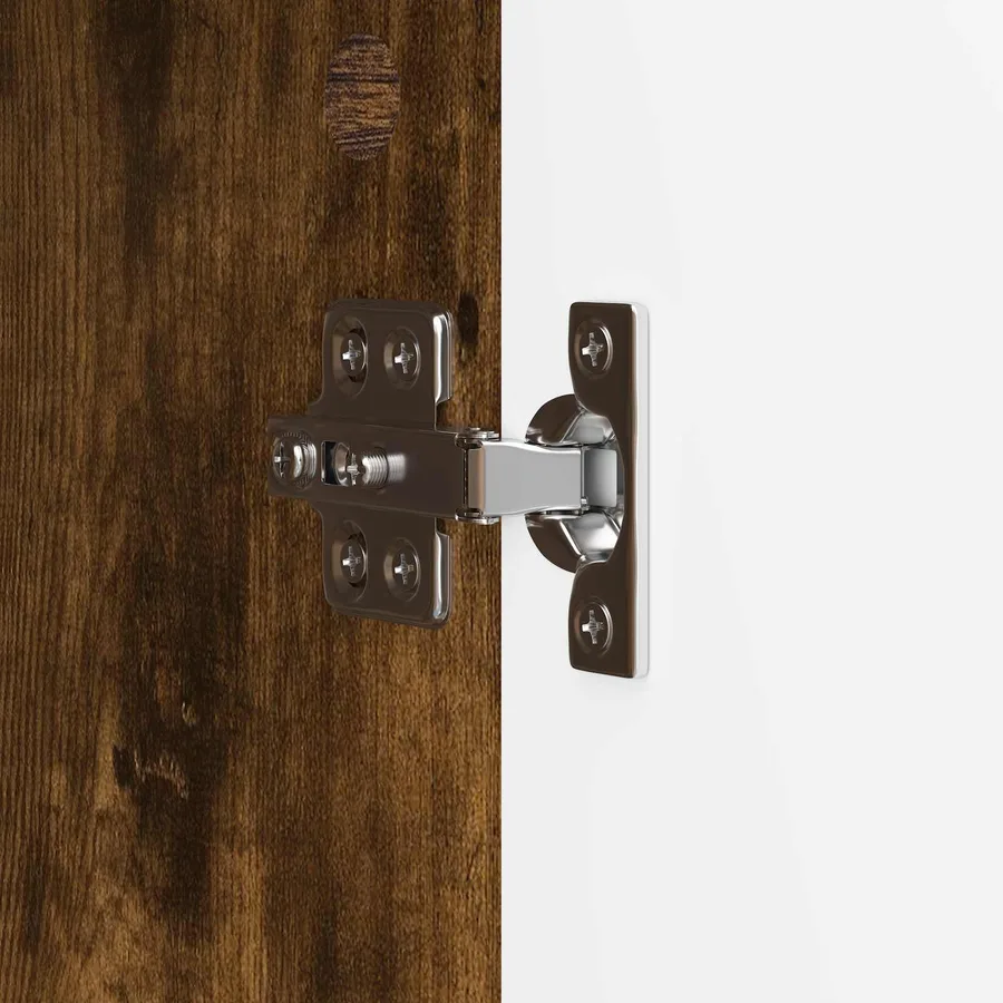 Meuble TV Chêne fumé 99 x 34,5 x 47 cm Bois d'ingénierie - 9