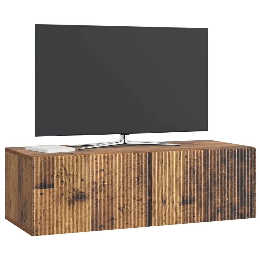 Meuble TV mural Bois ancien 98 x 41 x 30 cm Bois d'ingénierie - 3