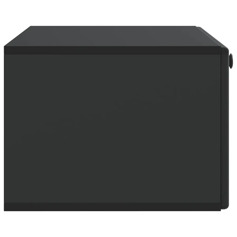 Meuble TV mural 78,5 x 41 x 30 cm Noir Bois d'ingénierie - 7