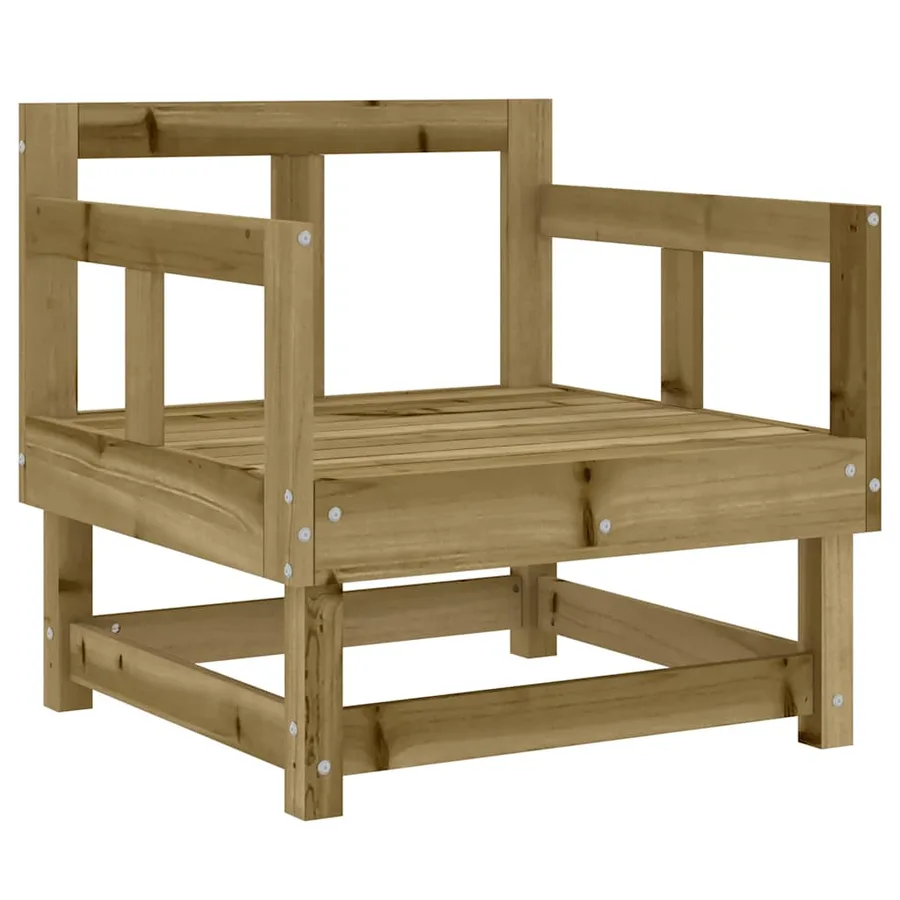 Salon de jardin 7 pcs bois de pin imprégné - 5