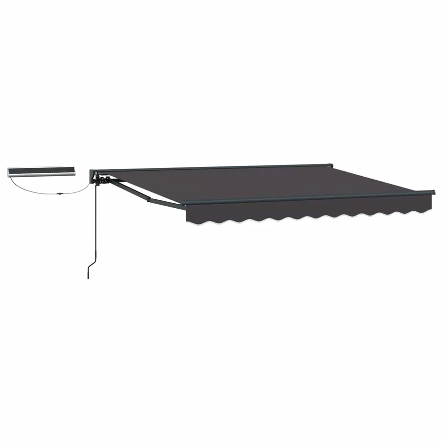 Auvent rétractable électrique Anthracite 2,5 x 2 m - 2