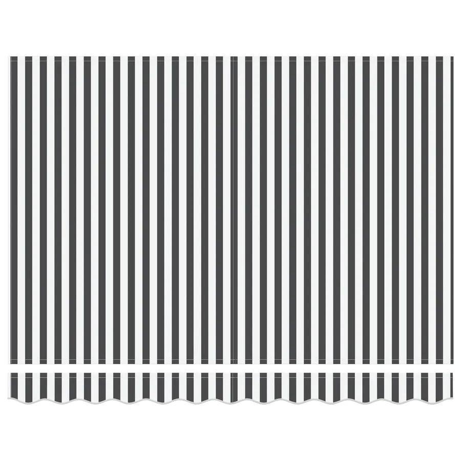 Auvent rétractable électrique Anthracite et blanc 3 x 2 m - 6
