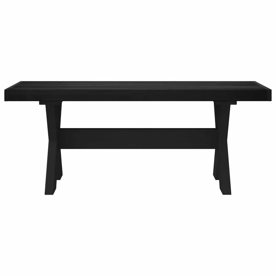 Banc de salle à manger NOAIN 120 x 41 x 45 cm Pin massif Noir - 3
