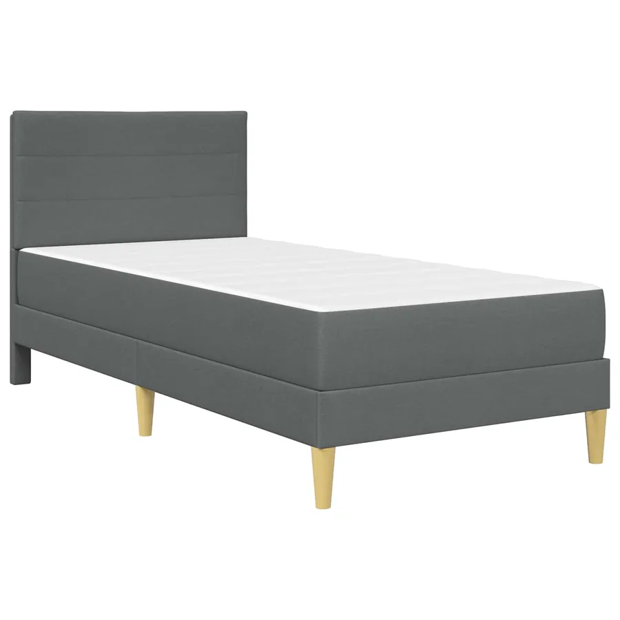 Cadre de lit Gris foncé 80 x 200 cm Polyester - 3