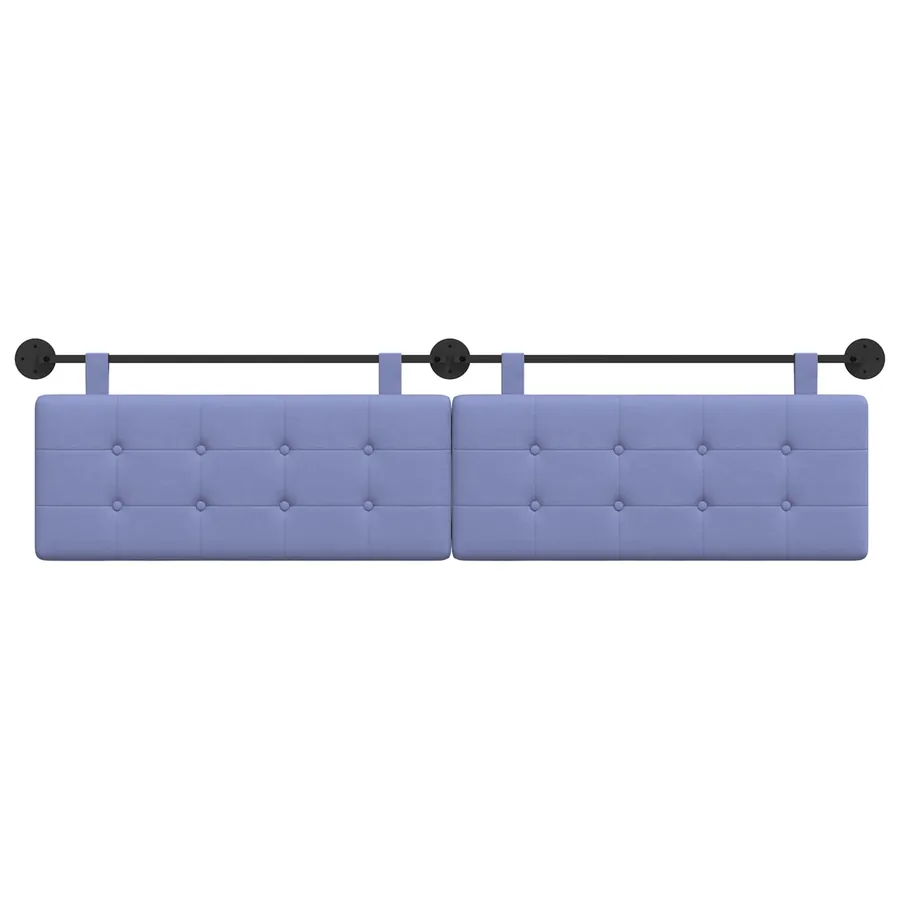 Tête de lit suspendue Bleu denim Tissu - 5