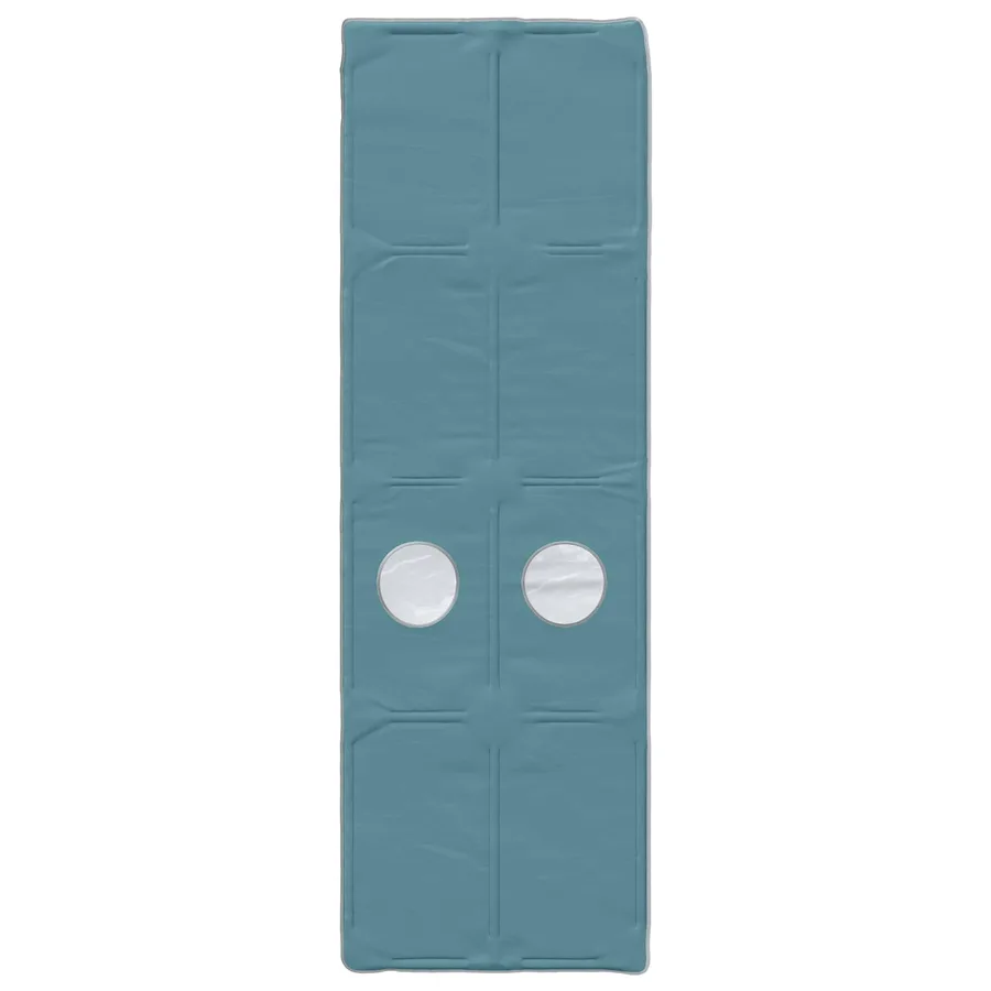 Lit haut pour enfants avec bureau 3 pc Blanc et bleu clair - 6