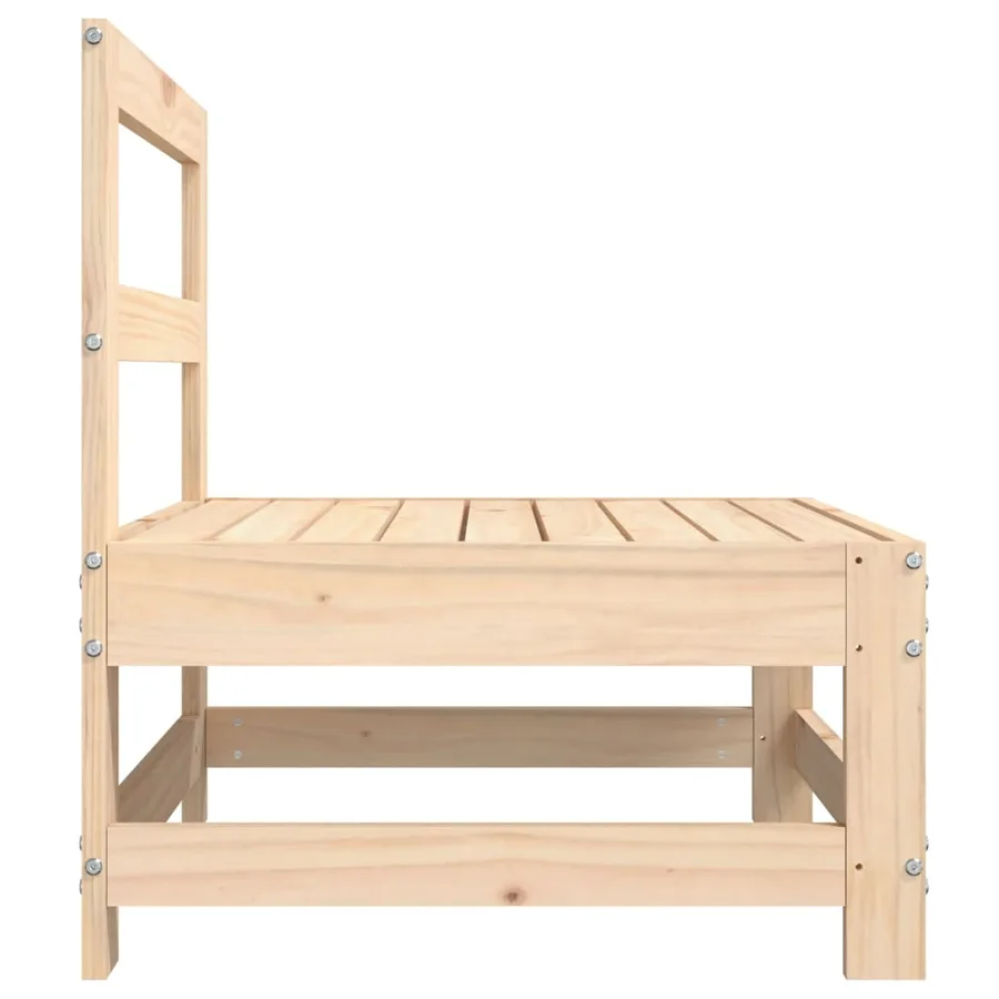 Canapés centraux de jardin 2 pcs bois de pin massif - 5