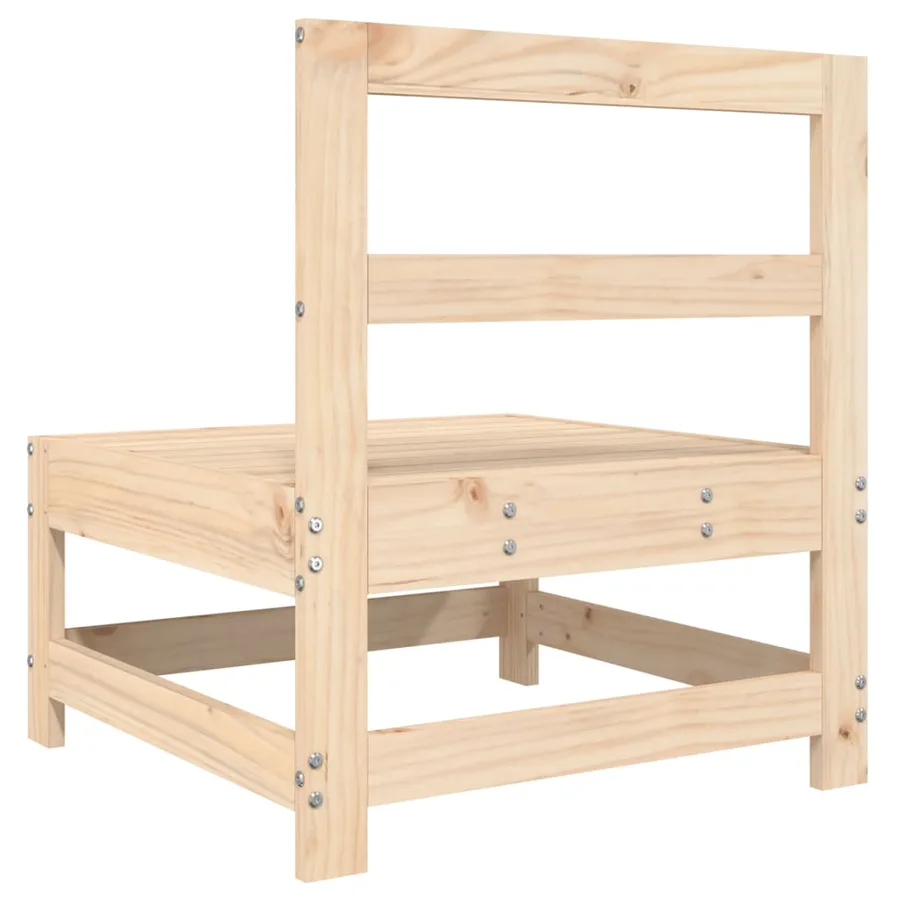 Canapés centraux de jardin 2 pcs bois de pin massif - 6
