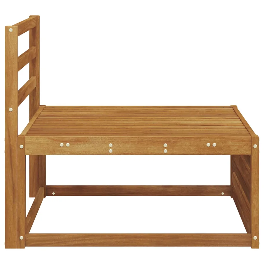 Sofa de milieu extérieur Bois d'Acacia Massif Naturel - 4
