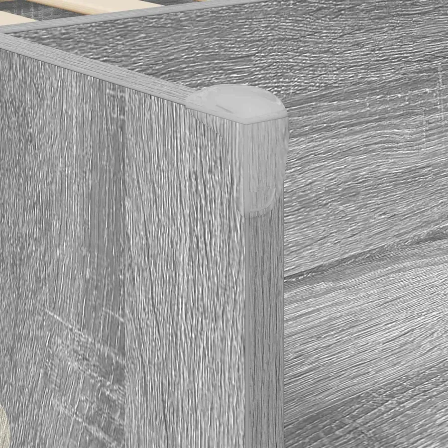 Lit haut pour enfants avec bureau Sonoma gris Bois d'ingénierie - 7