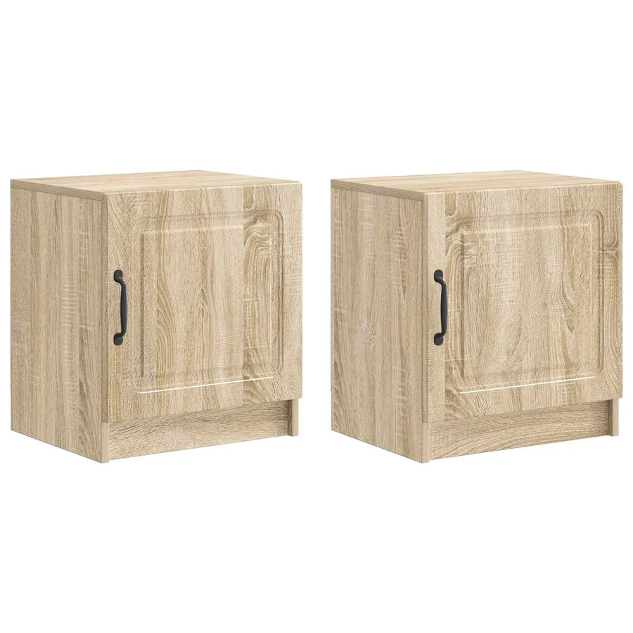 Cabinet de chevet 2 pcs Chêne Sonoma 43 x 34,5 x 47 cm - 2