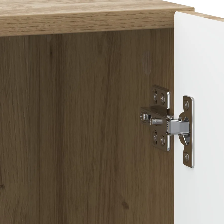 Cabinet de chevet 2 pc Chêne artisanal 43 x 34,5 x 47 cm - 11