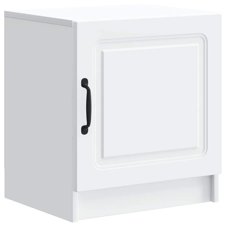 Cabinet de chevet Blanc 43 x 34,5 x 47 cm Bois d'ingénierie - 2