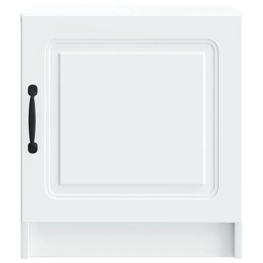 Cabinet de chevet Blanc 43 x 34,5 x 47 cm Bois d'ingénierie - 5